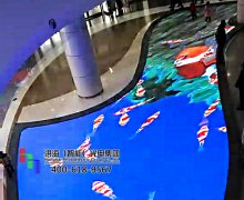 山東臨沂齊魯園室內(nèi)異形LED互動(dòng)地磚屏